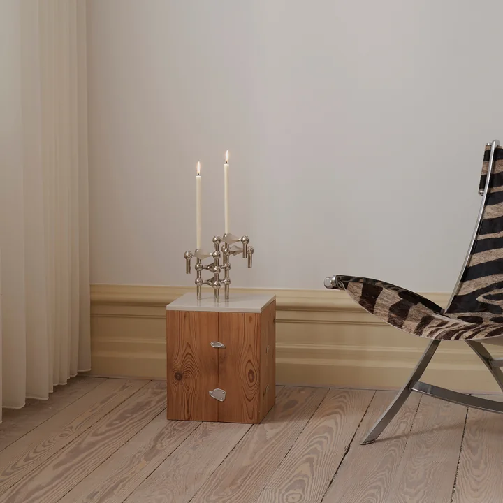 Stoff Nagel - Kerzenhalter