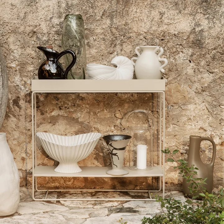 Ferm Living - Plant Box mit 2 Ebenen, cashmere