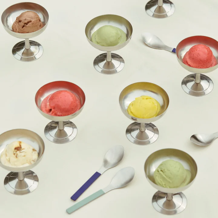 HAY - Italienischer Eisbecher, silber