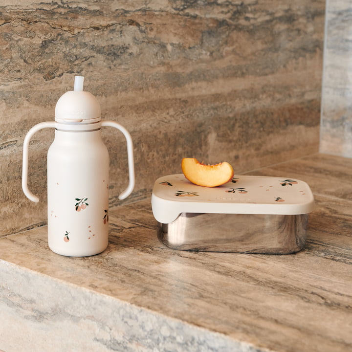 LIEWOOD - Arthur Lunchbox mit Deckel, peach / sea shell mix