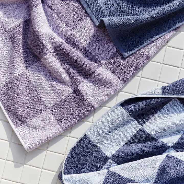 HAY - Check Handtücher, lavendel und steel blue