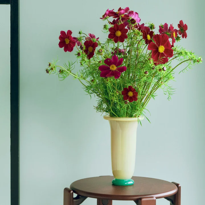 HAY - Empire Vase, large, sand / lemon / grün