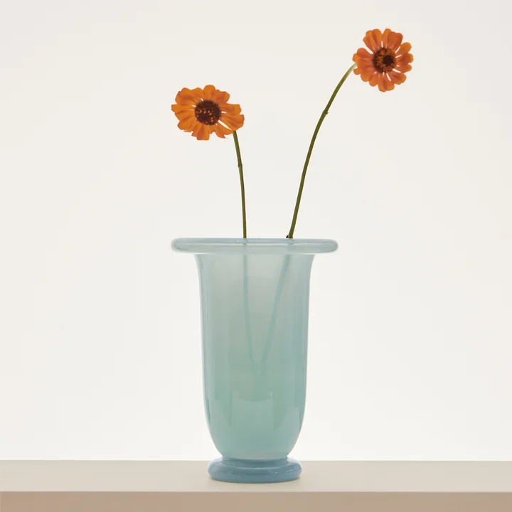 HAY - Empire Vase, medium, eisblau / hellblau