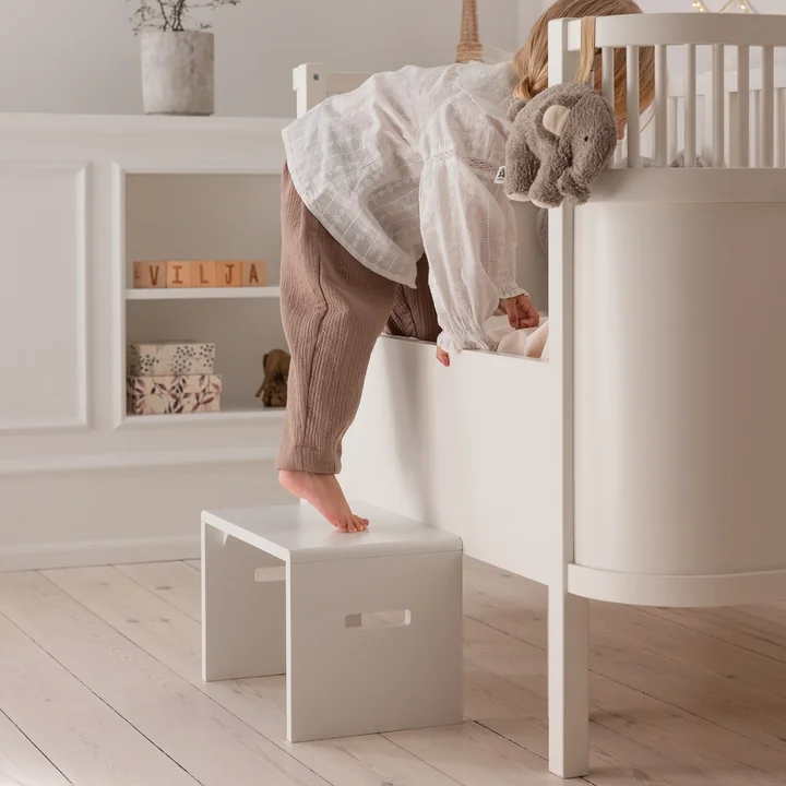 Sebra - Kinder-Tritthocker, H 24 cm, weiß