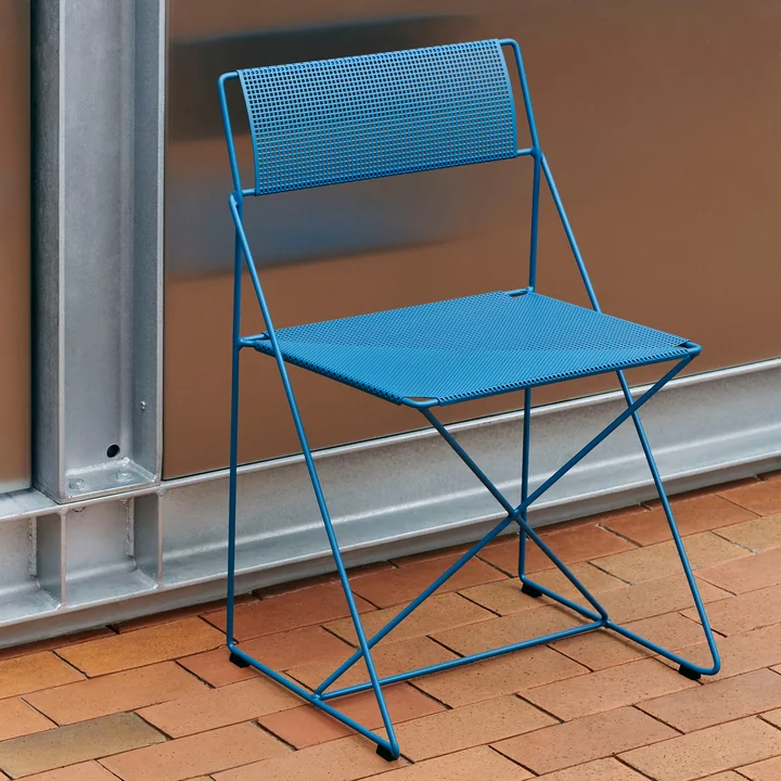 HAY - X-Line Stuhl, Outdoor, powder blue