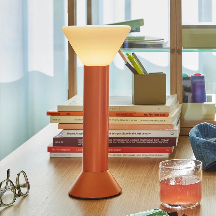 Hübsch Interior - Flash Akkuleuchte, metallic orange