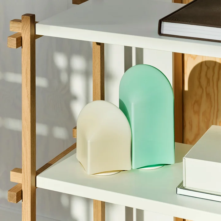 HAY - Parade Portable Tischleuchte, shell white und seafoam green