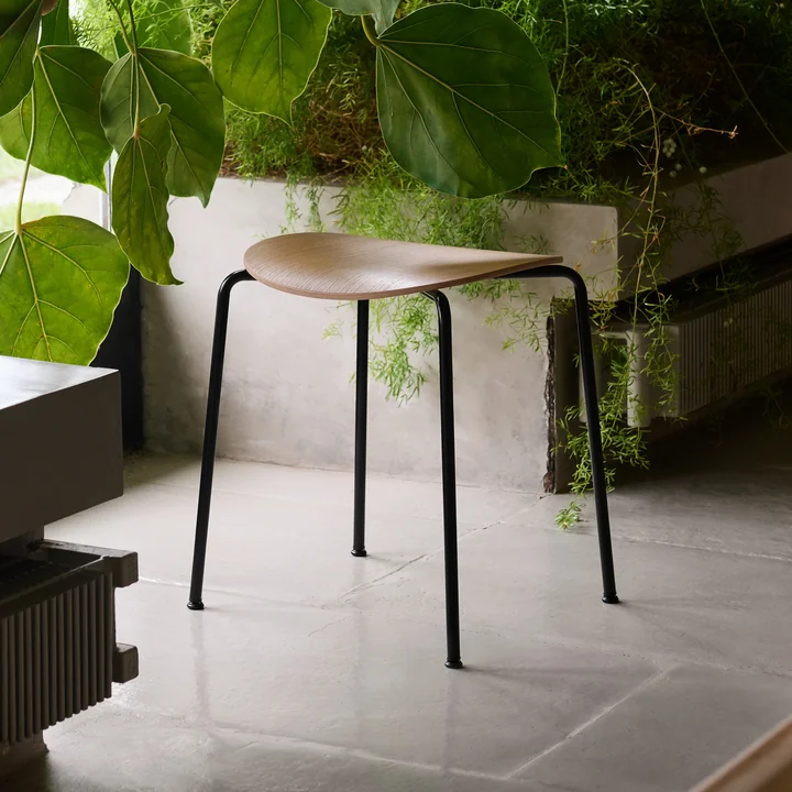 &Tradition - Pavilion AV36 Hocker, H 46 cm, Eiche (Filzgleiter)