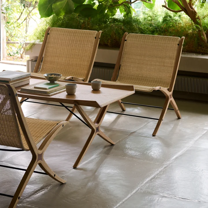 &Tradition - X HM13 Kaffeetisch, 120 x 61 cm, Eiche