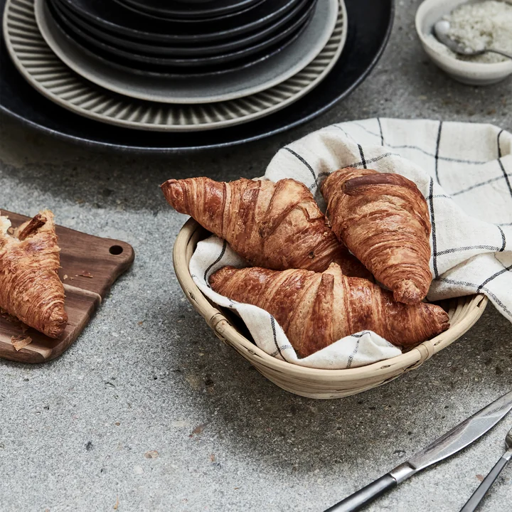 House Doctor - Conical Aufbewahrungskorb, L 20 x H 6 cm, Rattan