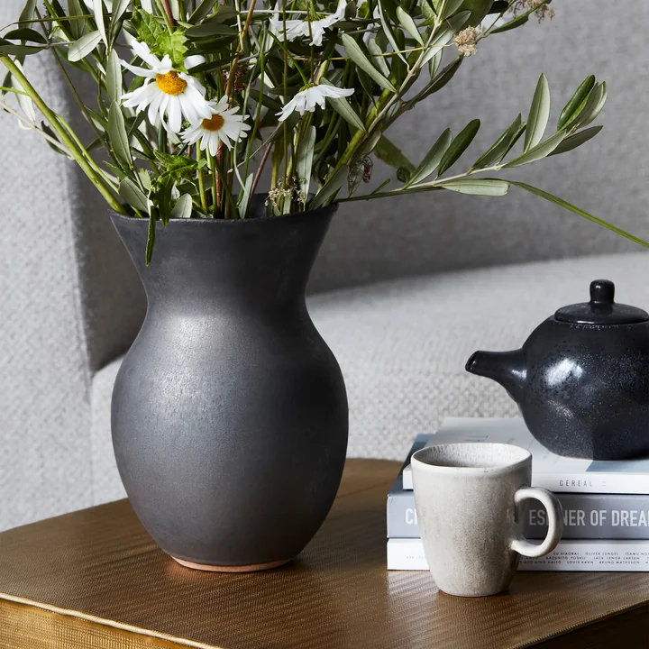 House Doctor - Corp Vase, H 27 cm, schwarz