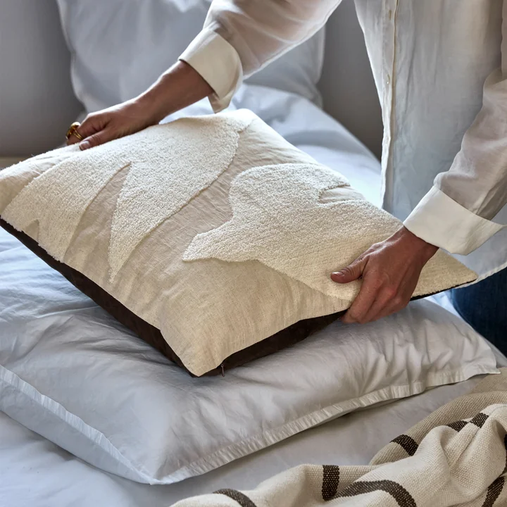 House Doctor - Fly Kissenbezug, 50 x 50 cm, off-white