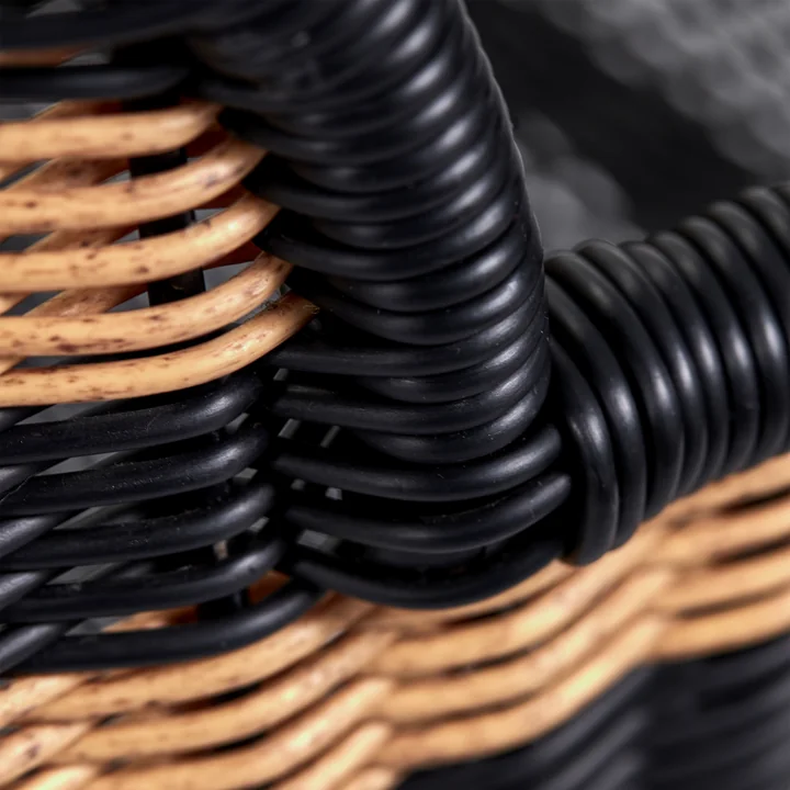 House Doctor - Hapur Outdoor Lounge-Sessel, natur / schwarz