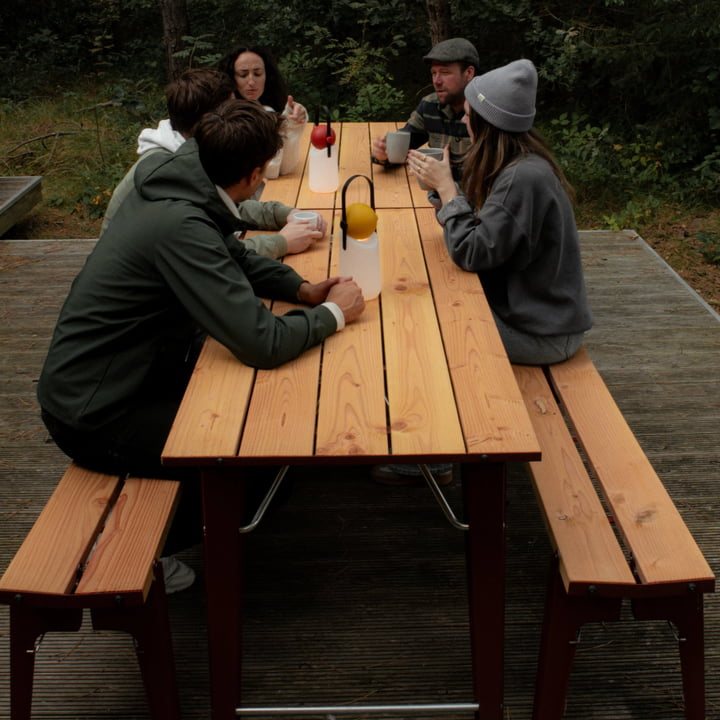 Weltevree - Salut Outdoor Set, Tisch und Bänke