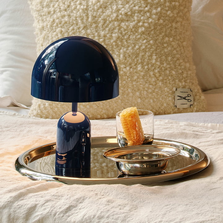 Tom Dixon - Bell LED Tischleuchte mit Akku, indigo