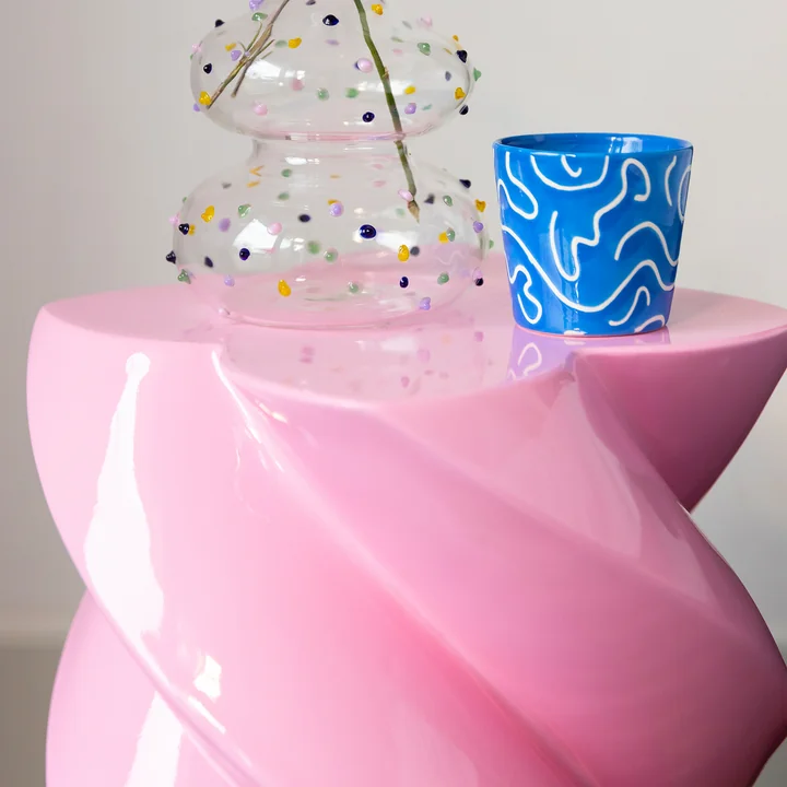 &klevering - Marshmallow Beistelltisch 39,5 x Ø 29 cm, pink