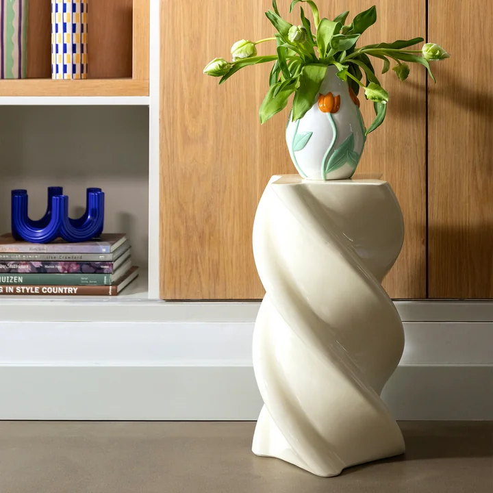 &klevering - Marshmallow Beistelltisch 54 x Ø 29,5 cm, off-white