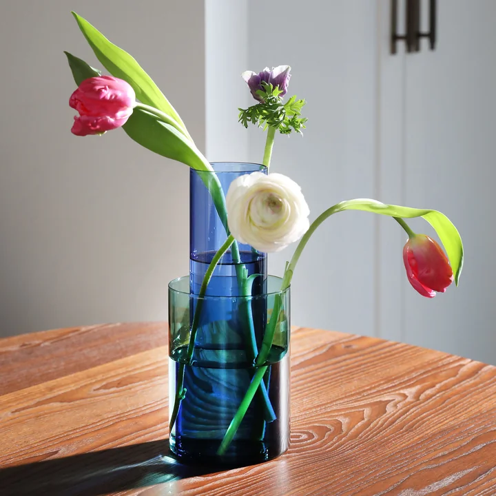 &klevering - Amphi Vase small, grün (2er-Set)