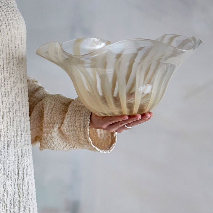 Bloomingville - Imri Schale, L 32 x H 13 cm, rosè