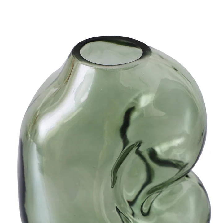 HKliving - Gleam Glas-Vase small, olive