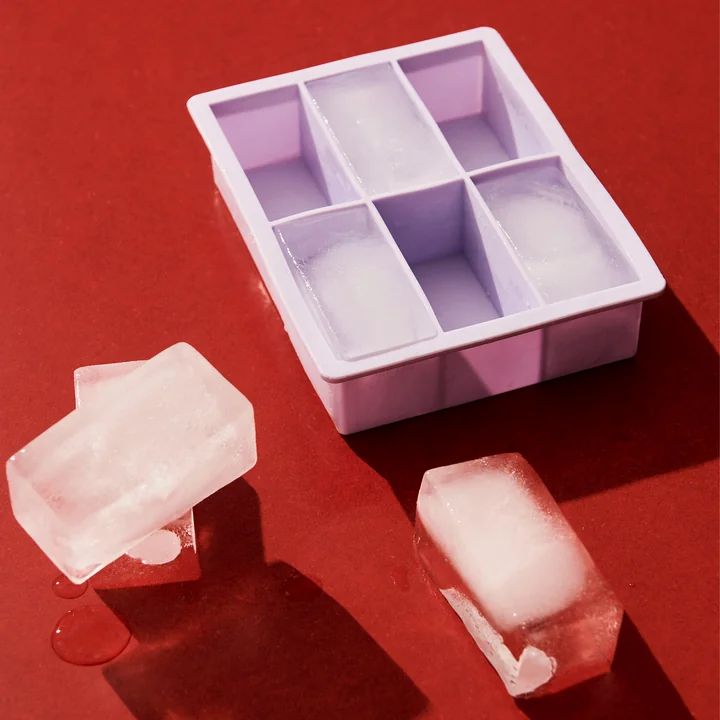 HAY - Silikon Eiswürfelbereiter rechteckig XXL, Sticks, fliederfarben