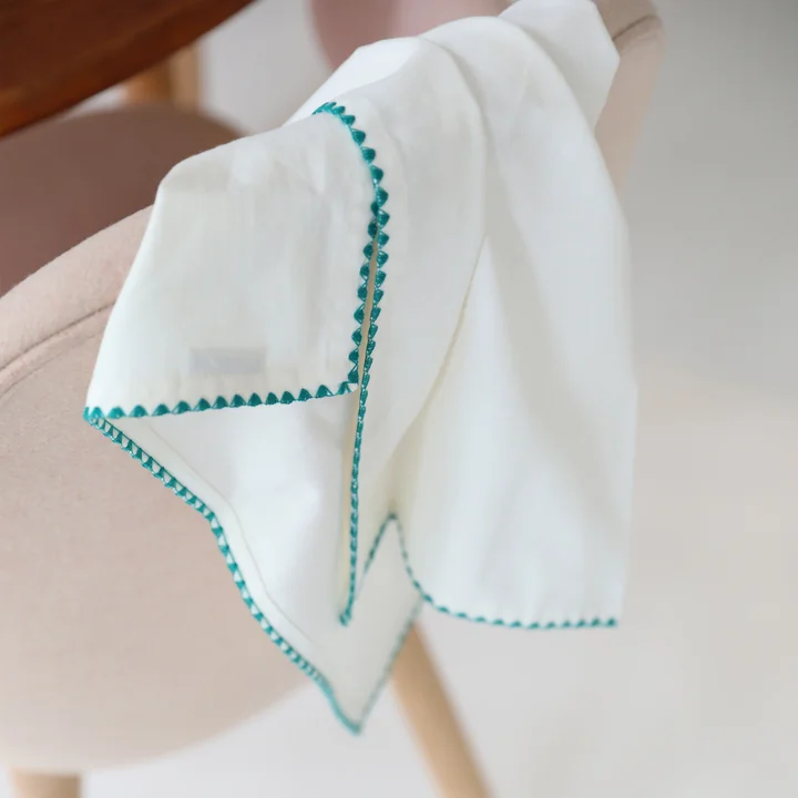 &klevering - Zigzag Serviette, 45 x 45 cm, mehrfarbig