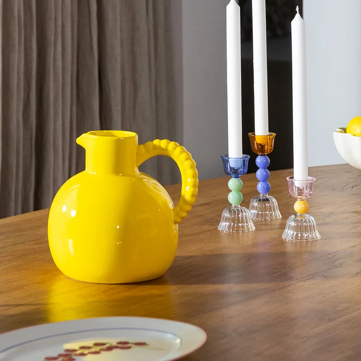 &klevering - Perle Karaffe, 2,5 L, gelb