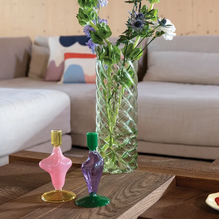 &klevering - Marshmallow Vase 33 x Ø 12 cm, grün