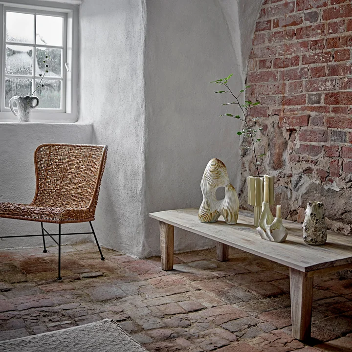 Somme Loungestuhl, rattan natur von Bloomingville