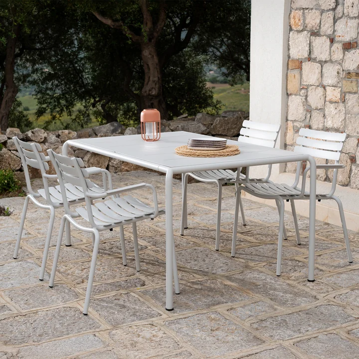 HOUE - Alua Outdoor Dining Armlehnstuhl, muted white