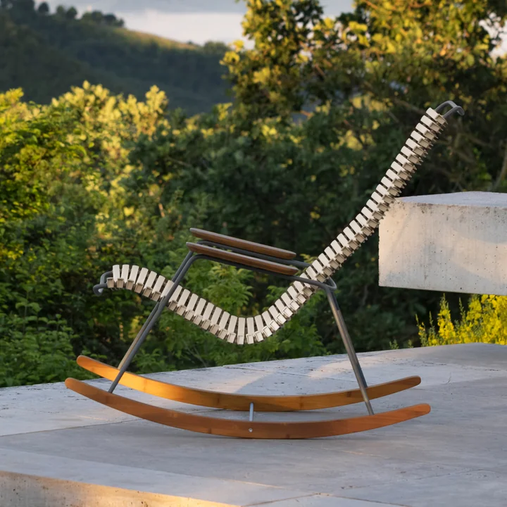 HOUE - CLICK Outdoor Rocking Schaukelstuhl, beige