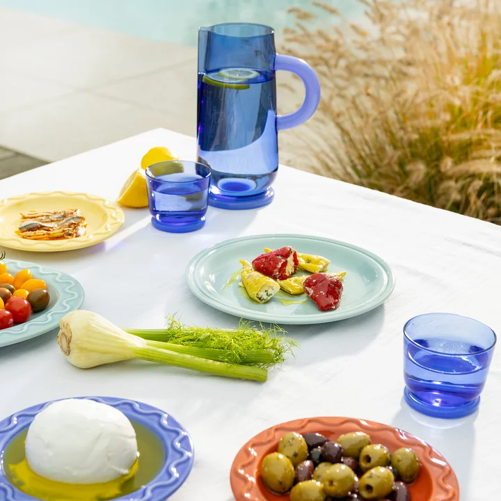 Dew Karaffe 1 L, blue von &klevering