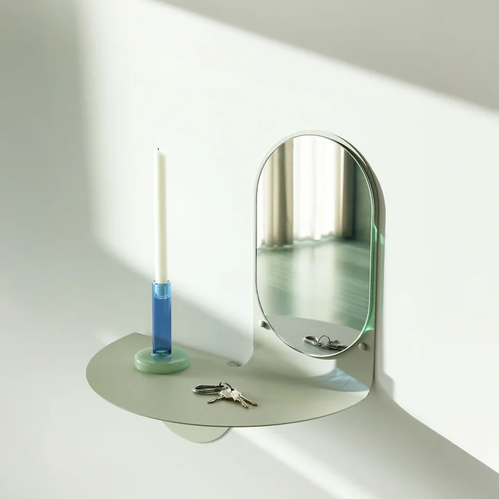  Flip Spiegel, 53 x 63 cm, grau von &klevering