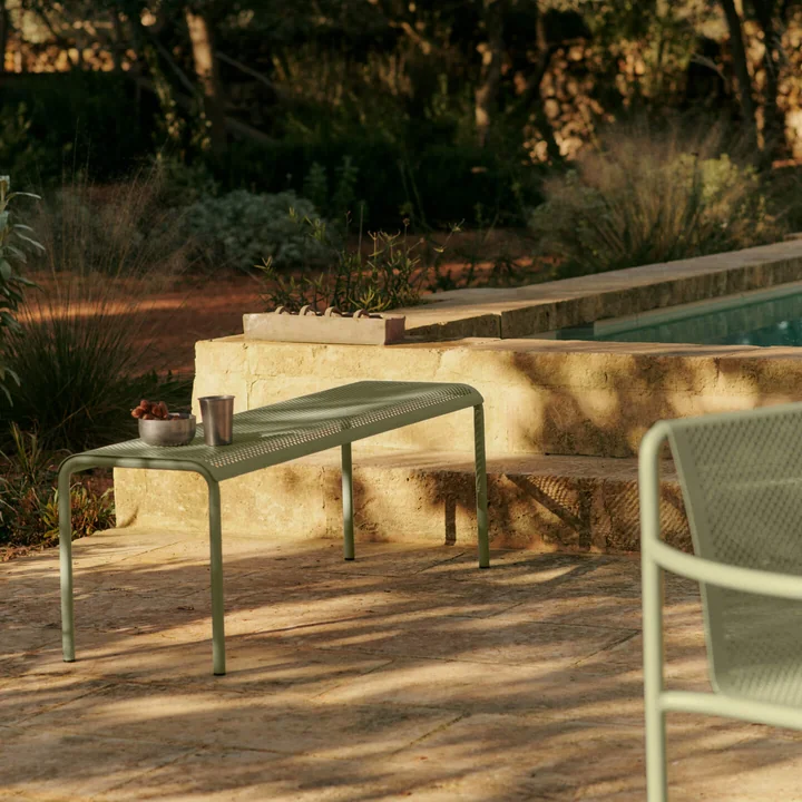 Ferm Living - Dapple Gartenbank, 130 cm, tea green