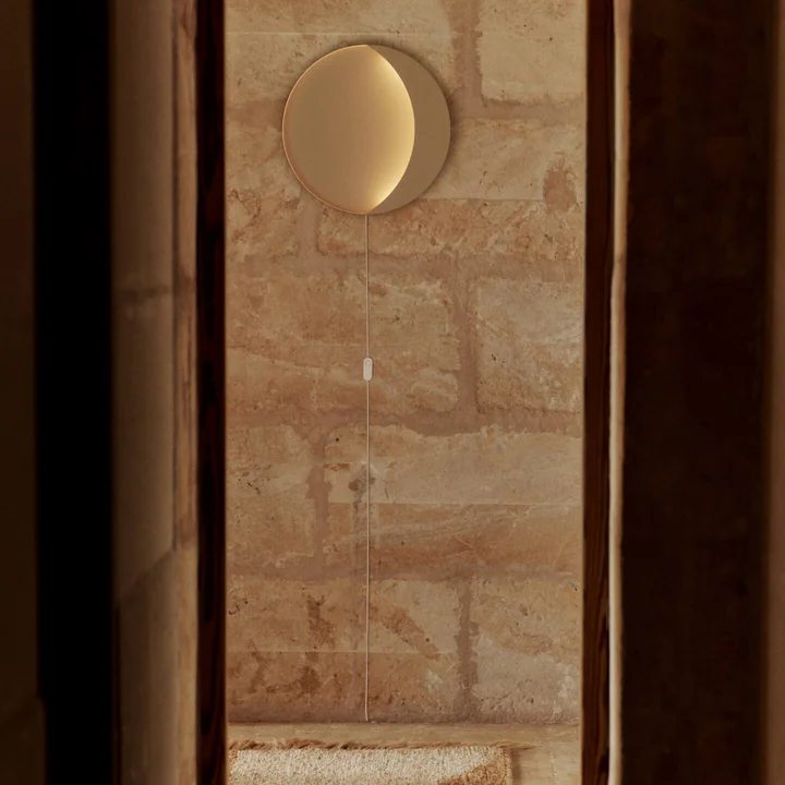 Ferm Living - Neba Wandleuchte, Ø 45,5 x H 3 cm, cashmere