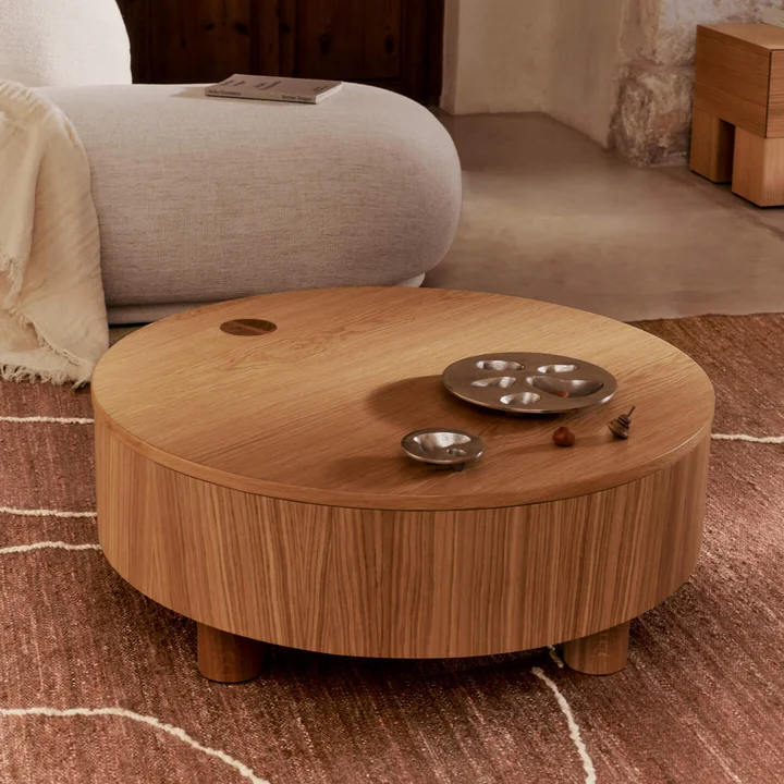 Ferm Living - Olles Aufbewahrungstisch, Eiche natur