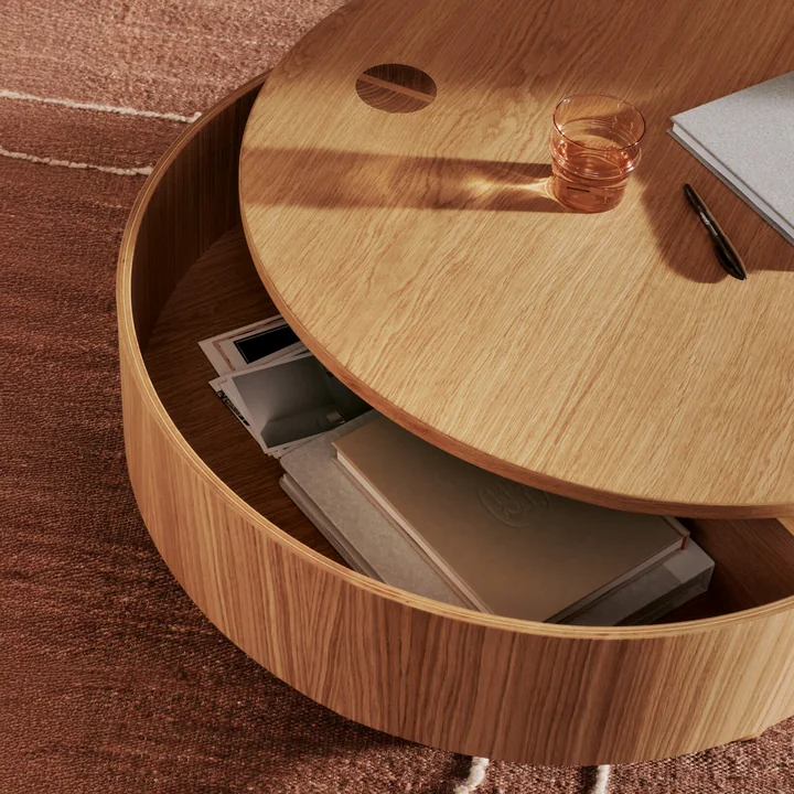 Ferm Living - Olles Aufbewahrungstisch, Eiche natur