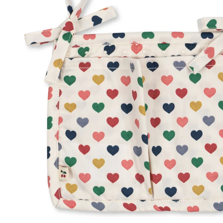 Konges Sløjd - Betttaschen gesteppt, coeur coloré