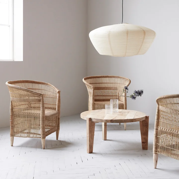 House Doctor - Rika Rattan-Stuhl, natur