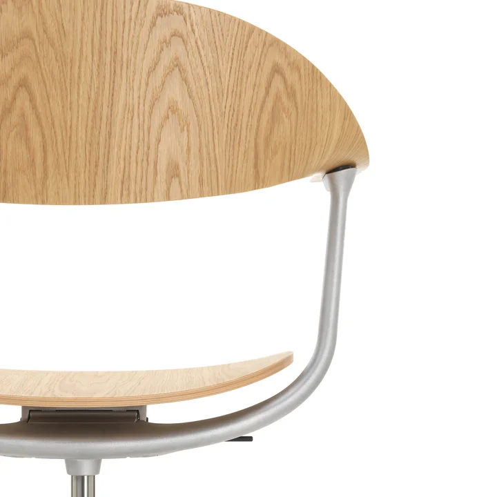 Vitra - Mynt Bürostuhl, Eiche natur / aluminium gestrahlt 