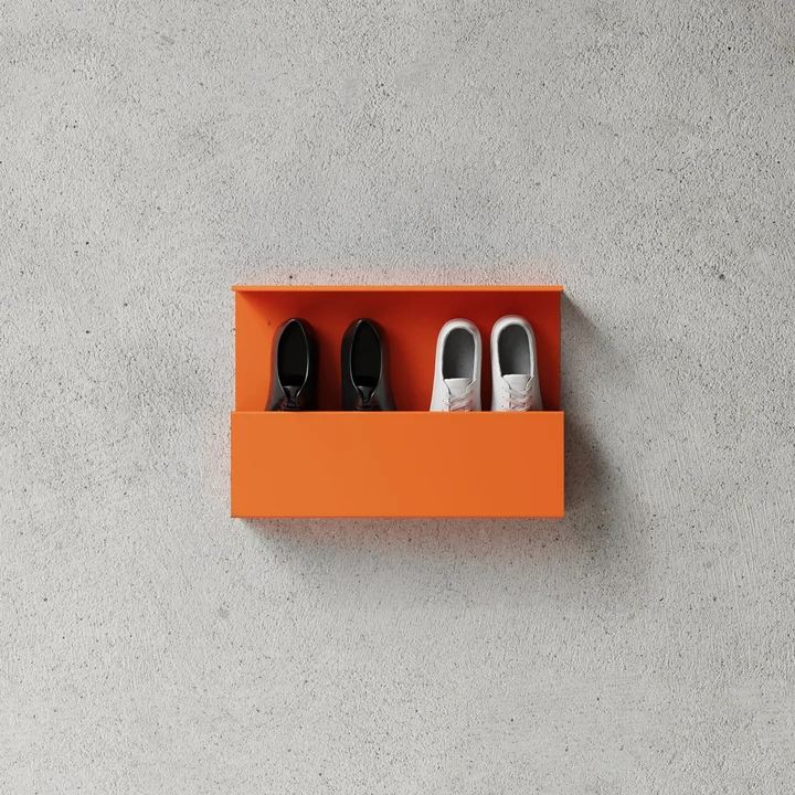 Nichba Design - Schuhregal, 35 x 50 cm, orange