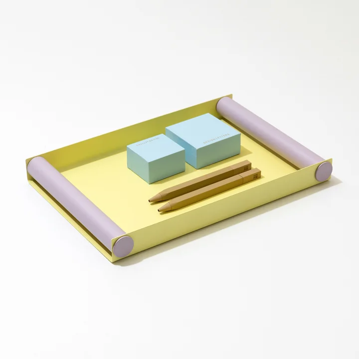 Design Letters - Ray Tablett, medium, yellow / lavender