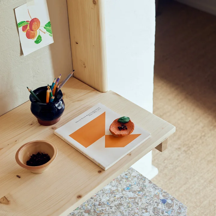 Form & Refine - Beam 3 Wandsekretär, 60 x 167 cm, Kiefer matt lackiert