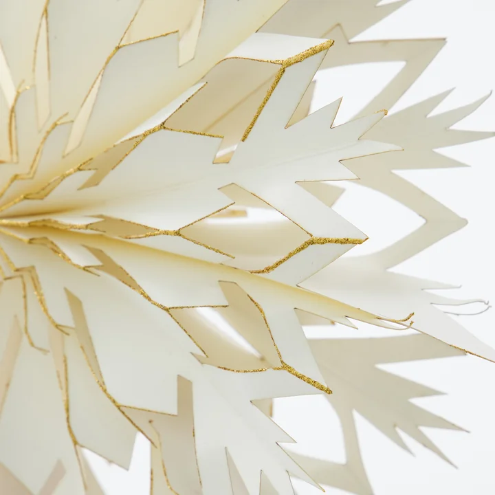 House Doctor - Alsta Weihnachtsbaumstern, Ø 25 cm, weiß / gold