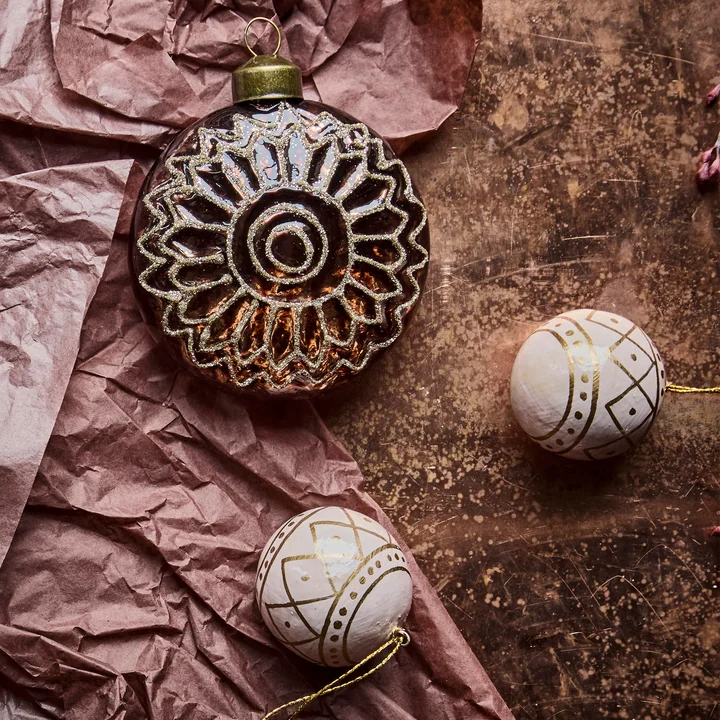 House Doctor - Mach Ornament, Ø 4 cm, rose