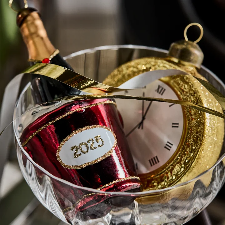 House Doctor - New Year 2026 Ornamente, gold