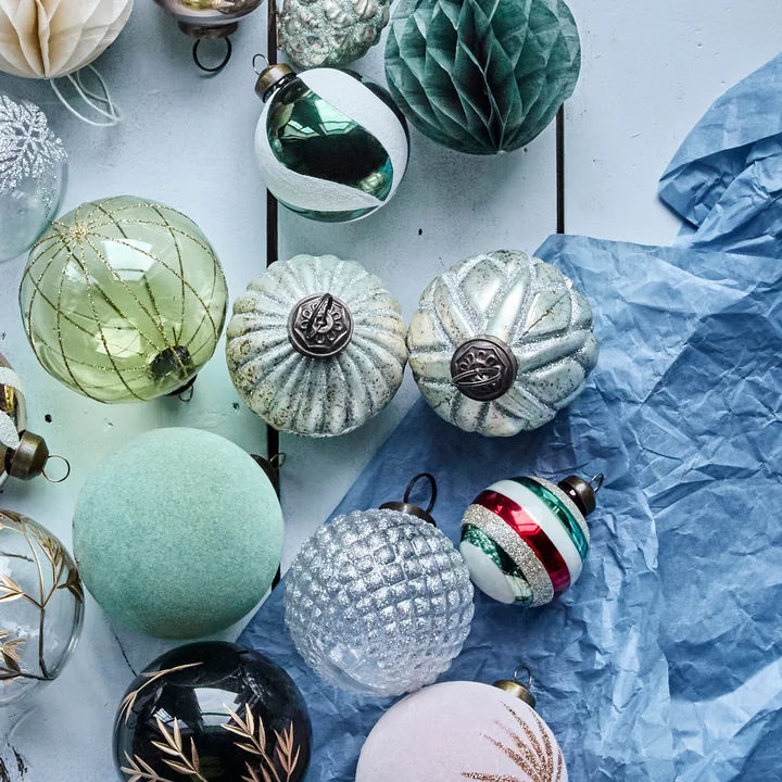 House Doctor - Rhomb Ornamente, Ø 7,5 cm, antikes silber