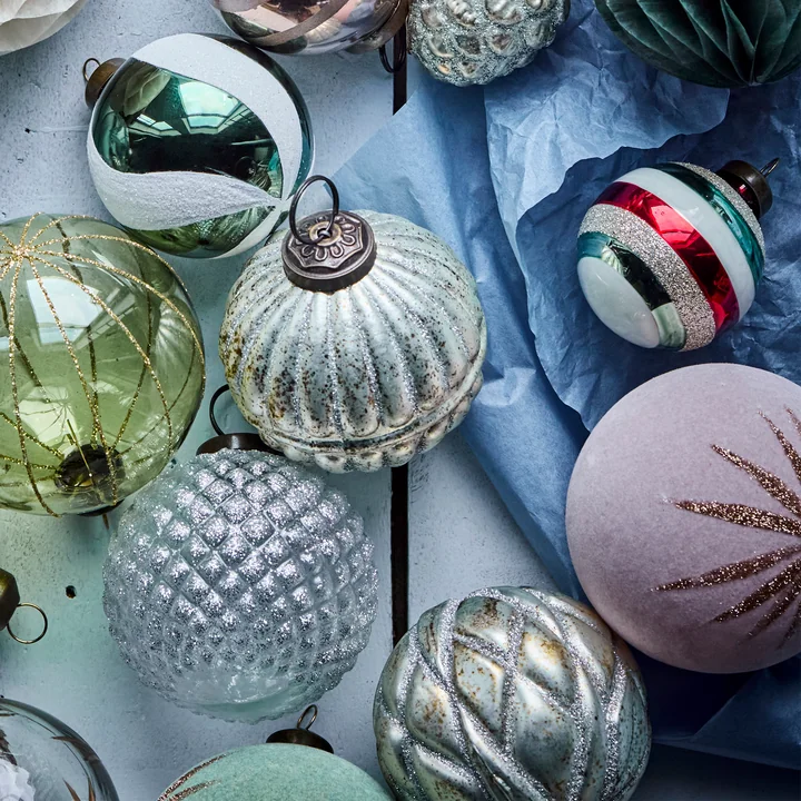 House Doctor - Rhomb Ornamente, Ø 7,5 cm, antikes silber