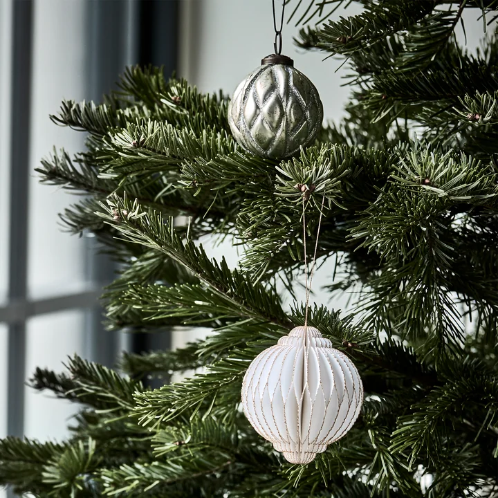 House Doctor - Rhomb Ornamente, Ø 7,5 cm, antikes silber