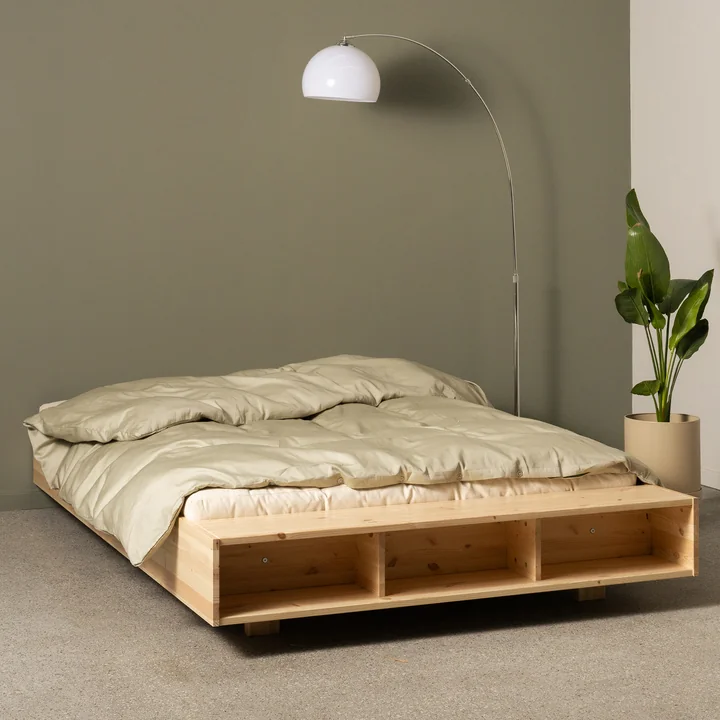 Karup Design - Merge Bett, 140 x 200 cm, Kiefer natur